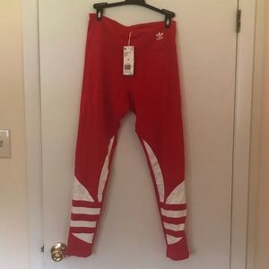 Red High waisted Addis’s originals leggings